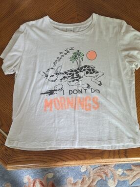 Re/DONE I dont Do Mornings Tee